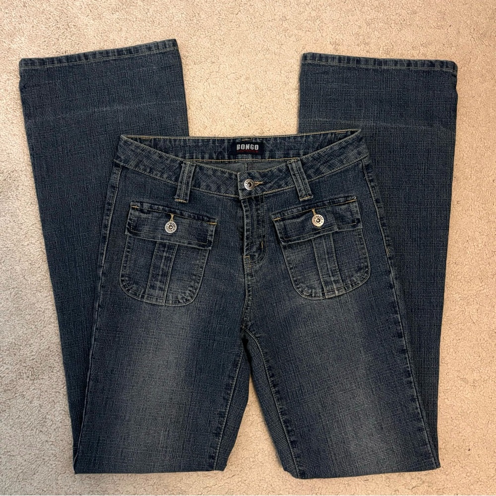 Vintage Bongo “Sweet Blues” Low Rise Flare Jeans Y2K